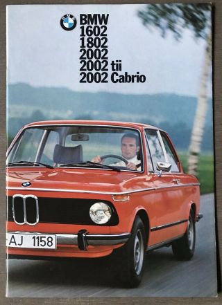 1975 Bmw 1602 1802 2002 Australian Sales Brochure (20 Page)