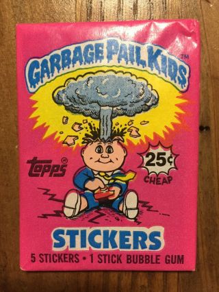 1985 Garbage Pail Kids Wax Pack 1st Series