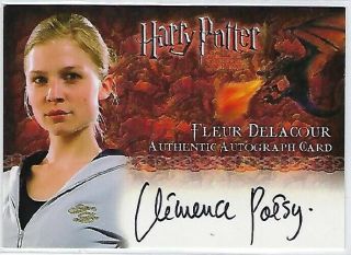 Harry Potter Goblet Of Fire Clemence Posey As Fluer Delacour Autograph