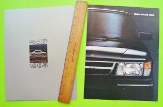 2 Diff 1985 & 1986 Saab 900 Color Folder Brochures W/ Turbo Usa Editions Xlnt,