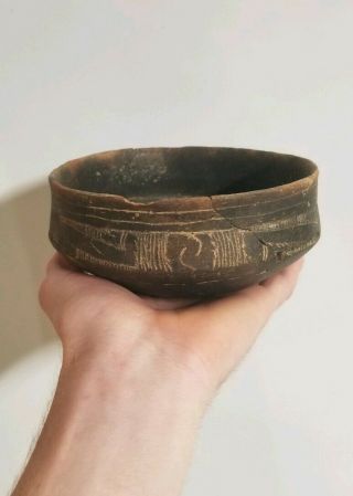 Authentic Caddo Friendship Bowl Pottery Artifact