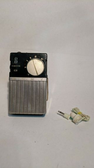 Sony Tr - 86 1959 Transistor Radio W/headphone