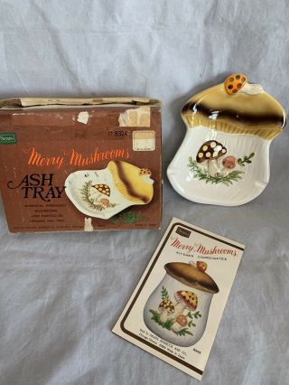 Vintage 1978 Sears Roebuck Merry Mushroom Ashtray Not
