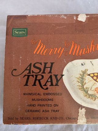 Vintage 1978 Sears Roebuck Merry Mushroom Ashtray Not 4