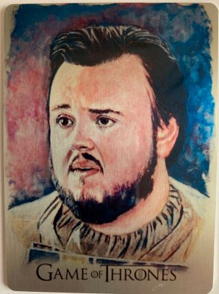 Game Of Thrones Inflexions Samwell Tarly Af10 Artist Proof Artifex Metal Card