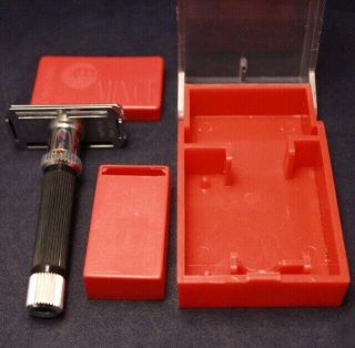 Gibbs No 17 Adjustable Safety Razor,  Punch,  And Extra Handles 12