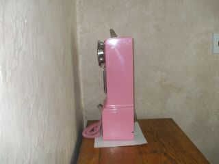 Crosley Pink Retro Pay Phone Telephone Wall Mount Push Button Phone 5