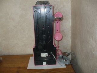 Crosley Pink Retro Pay Phone Telephone Wall Mount Push Button Phone 6