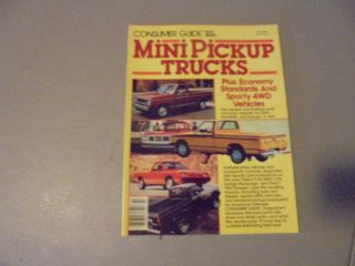 July 1982 Comsuner Guide To Mini Pickup Trucks,  Datsun,  Ford,  Jeep,  Chevrolet,  Dodge,