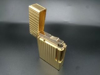 Briquet S.  T.  Dupont Lighter Line 2 Gold Pt Made In France Paris 打火机 Feuerzeug