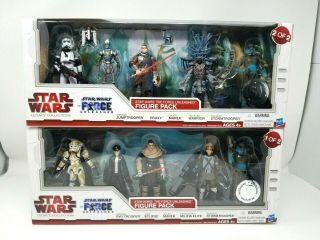 Hasbro Star Wars Legacy Force Unleashed Exclusive 1 & 2 Of 2 Figure Pack Set Nib
