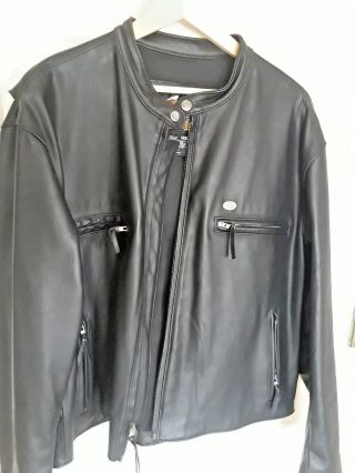 Classic Harley Davidson Leather Riding Jacket Jacket 3xl 1998
