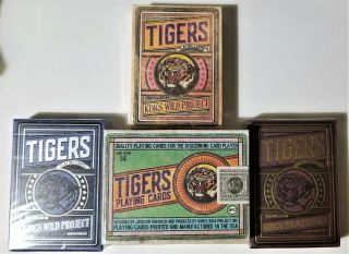 Kings Wild Tigers Playing Cards Complete Limited Deck Set By Kings Wild Project