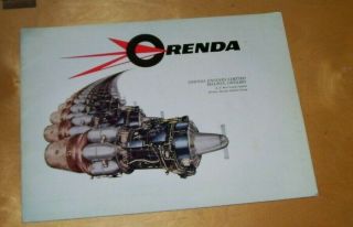 A.  V.  Roe Canada Orenda Aero Engine Brochure Cf - 100 Sabre