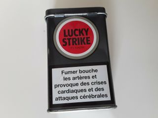 Lucky Strike For 20 Cigarettes Tin Box Tabacco Case. 2