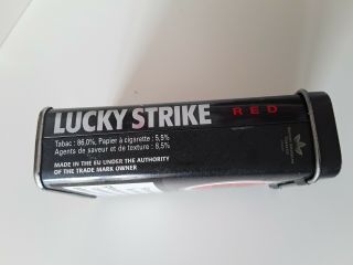 Lucky Strike For 20 Cigarettes Tin Box Tabacco Case. 3