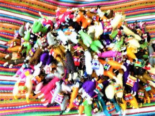 100 Assorted Llama Key Chains From Peru 2