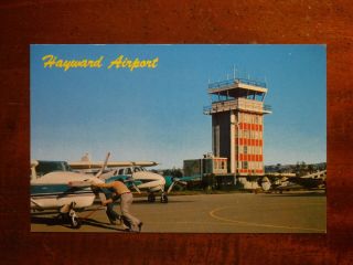 Airport Hayward California Control Tower Ca 1960