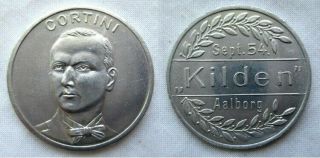 Cortini Magic Token Coin Aalborg Mt080c Ca.  1954
