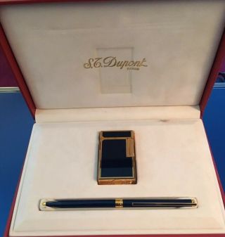 St Dupont Laque De Chine Lighter And Pen