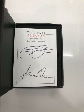 Star Wars Thrawn Treason SDCC 2019 Exclusive Book Cover Signed Audiobook Pin Set 3