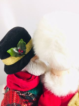 Collectible rare Santa and mrs.  Claus skating dancing musical 5