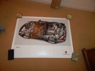 2007 Porsche 911 Gt2 Twin Turbo X - Ray View Factory Poster Literature