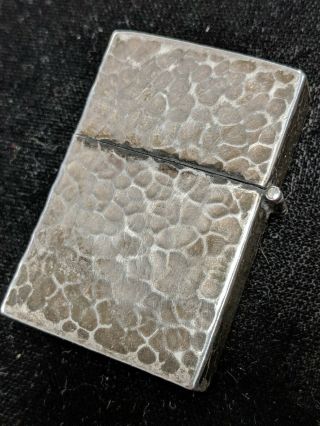 1940s 900 or sterling Silver Pocket Lighter Guatemala With Zippo Lighter Insert 3
