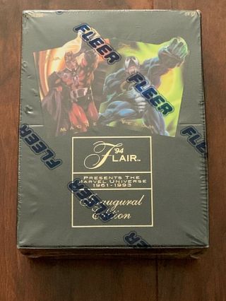 1994 Fleer Flair Marvel Universe Inaugural Edition Factory Box 24 Packs