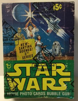 1977 / 1978 Topps Star Wars Series 5 Wax Box - 36 Packs - Bbce Auth - Our Last 1