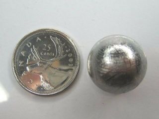 Gibeon Iron Meteorite Sphere 18 Mm - 24 Grams (solid)
