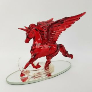 Hamilton Coll Blake Jensens Rarest Gem Unicorns of the World Magic Ruby Figurine 2