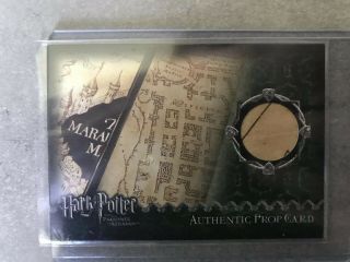 Harry Potter Poau Mauraders Map Rare Prop Card Prisoner Azkaban Marauder’s Map