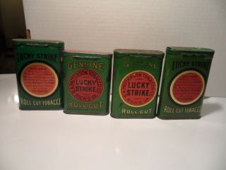 lucky strike pocket tobacco tins 3