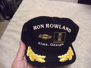Ron Rowland Alma Ga,  Chevrolet,  Baseball Cap,  See Pictures,  Black
