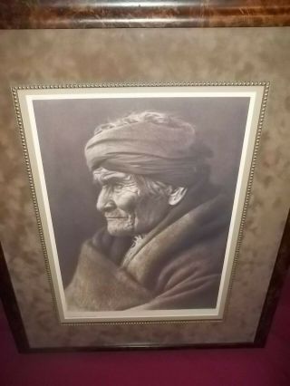 Edward S.  Curtis " The North American Indian " Geronimo Apache Photo Plate 2,