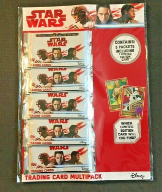 Topps Uk Journey To Star Wars: The Last Jedi Trading Card Multipack - 5 Packs