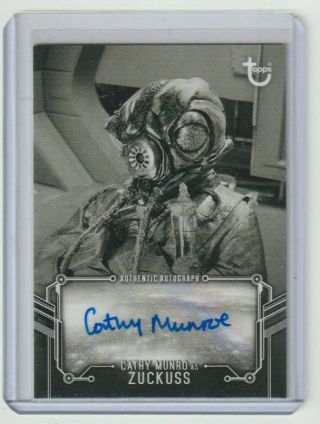 2019 Topps Star Wars Empire Strikes Back Autograph Signed By Cathy Munro Zuckuss