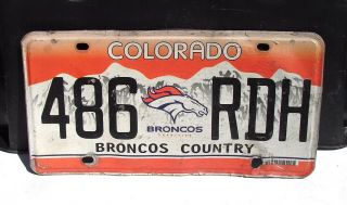 Colorado Broncos Country License Plate Denver Broncos Nfl Football 486 Rdh