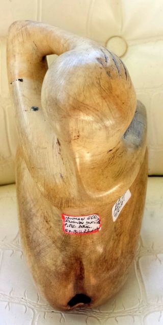 Indian Artifact Human Effigy Pipe Ohio Pipestone Ex Bill Rowlett,  Lafe,  Arkansas 3
