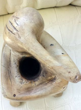 Indian Artifact Human Effigy Pipe Ohio Pipestone Ex Bill Rowlett,  Lafe,  Arkansas 6