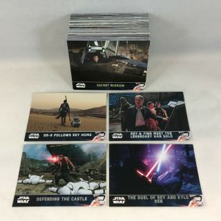 Star Wars: The Force Awakens Series 2 Topps Complete Base Card Set (1 - 100)