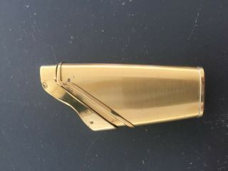 Vintage Gold Supreme Harp Cigarette Lighter,  Japan,  Mid Century 2