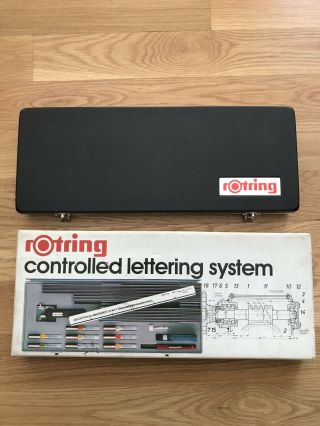 Rotring Controlled Lettering System Set & Standardgraph Stencils