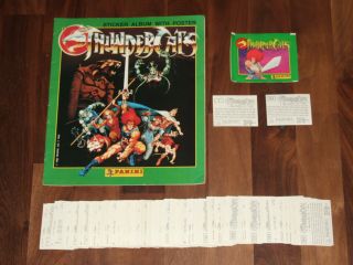 Thundercats 1986 Panini Near - Empty Album,  Complete Loose 264 Sticker Set & More