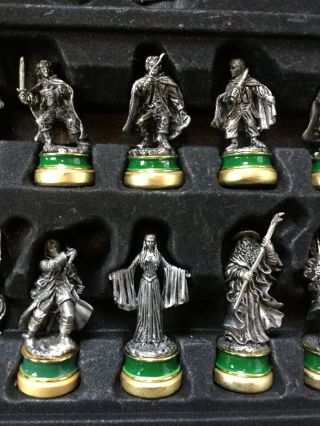 Lord of the Rings ♟ Noble Chess♟ 24 Pewter Pieces♟ Incomplete Set♟ 6