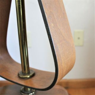 Mid Century Modern Teak Wood Lamp Sculptural Tall Danish Modern MCM Floor Table 7
