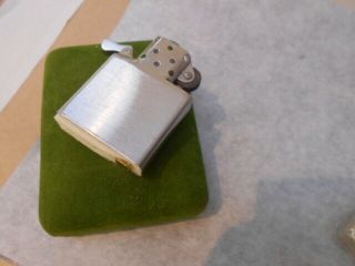 Sterling silver Zippo with green box 5