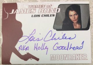 James Bond Women In Motion Autograph Card Wa15 Lois Chiles