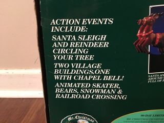 Vintage Mr Christmas Santa’s Sleigh Ride Collectible 4